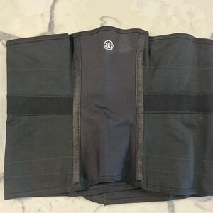 Belly Bandit Black Waist Wrap with White Logo